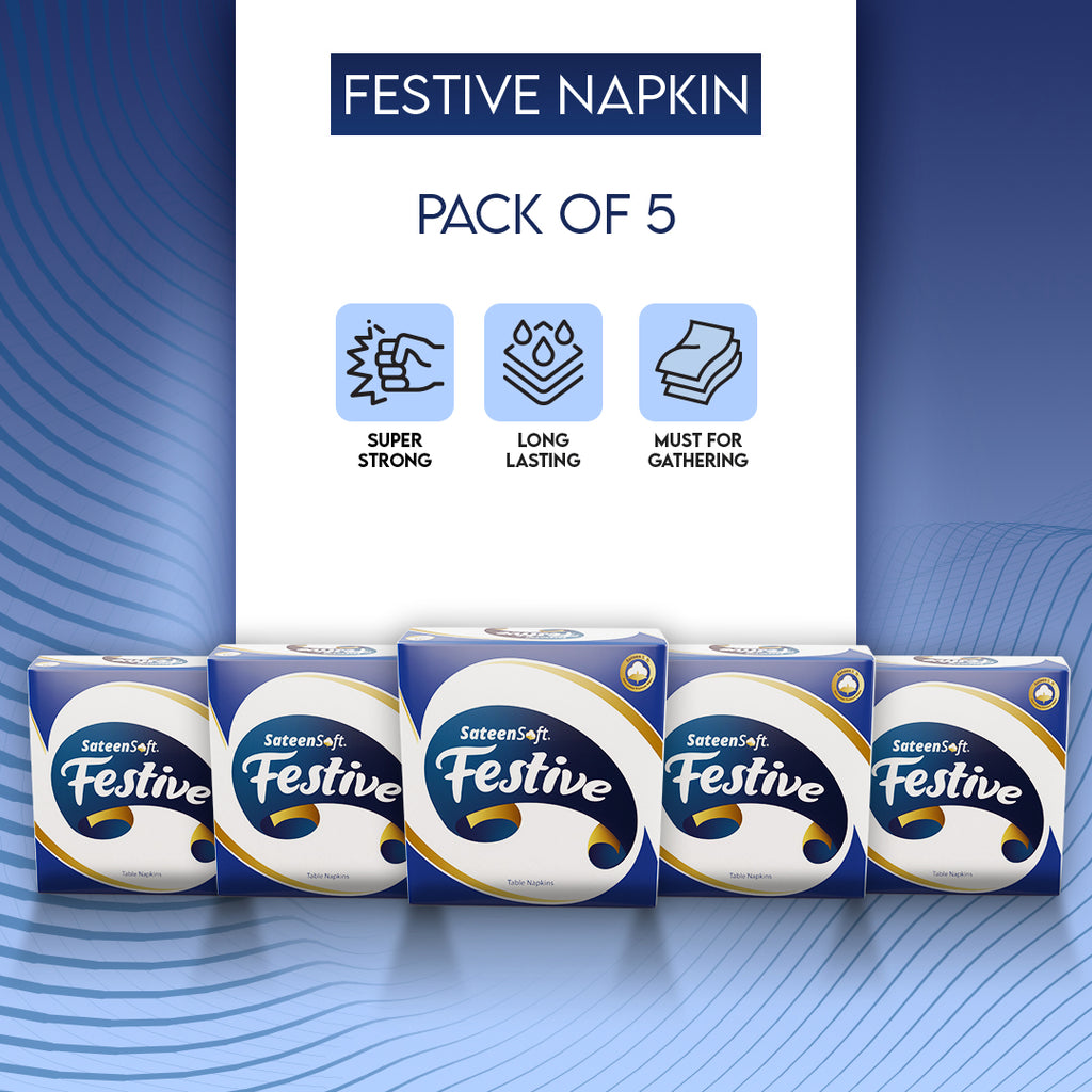 Festive [(Pack of 5) 40 Napkins Each]